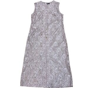 RITA Lace Duster Jacket Long Sleeveless Cardigan Cover Up‎ Elegant European 40
